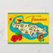 Carte postale rétro de la Jamaïque (Devant / Derrière)