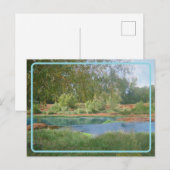 Carte postale rétro de lac (Devant / Derrière)
