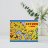 Carte postale rétro de l'Ontario Canada (Debout devant)