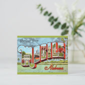Carte postale rétro de Mobile Alabama (Debout devant)