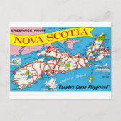 Carte postale rétro de Nouvelle-Écosse (Devant)