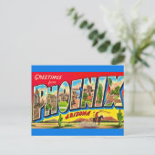 Carte postale rétro de Phoenix Arizona (Debout devant)