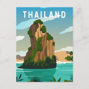 Carte postale rétro de Phuket en Thaïlande