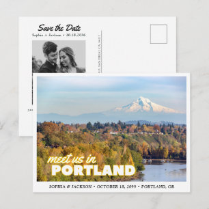 Carte postale rétro de Portland Mount Hood pour an
