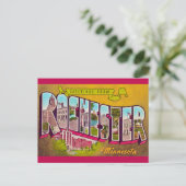 Carte postale rétro de Rochester Minn (Debout devant)