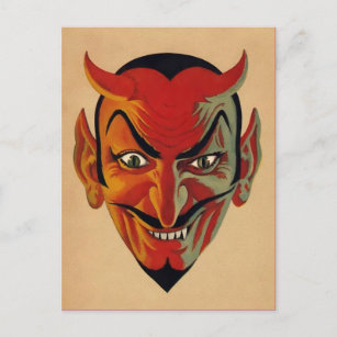 Carte postale Retro Devil