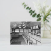 Carte Postale Retro Diner Interior 1950 (Debout devant)
