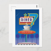 Carte postale Retro Diner Personnaliser - Harvey's (Devant / Derrière)