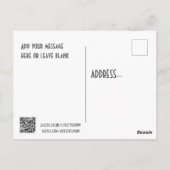 Carte postale Retro Diner Personnaliser - Harvey's (Dos)