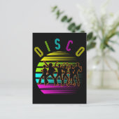Carte Postale Retro Disco Dancing Funky Music (Debout devant)