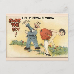 CARTE POSTALE RÉTRO DRÔLE DE FLORIDE