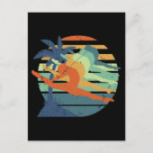 Carte Postale Retro Drôle Gymnastique Femme Amoureux des sports (Devant)