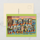 Carte postale rétro du lac Norfork (Devant / Derrière)