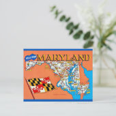 Carte postale rétro du Maryland (Debout devant)