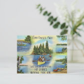 Carte postale rétro du parc national de Hot Spring (Debout devant)