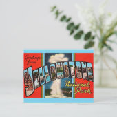 Carte postale rétro du Parc national de Yellowston (Debout devant)