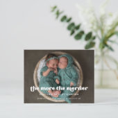 Carte Postale Retro élégant Plus la photo de naissance de Merrie (Debout devant)