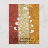 Carte postale Retro Embossée Christmas Tree (Devant)
