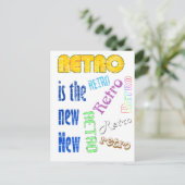 Carte Postale Retro est le nouveau (Debout devant)