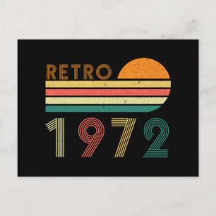 Carte Postale Rétro Fait En 1972 Anniversaire 50 Ans