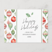 Carte Postale Retro Famille voeux de Noël (Devant)