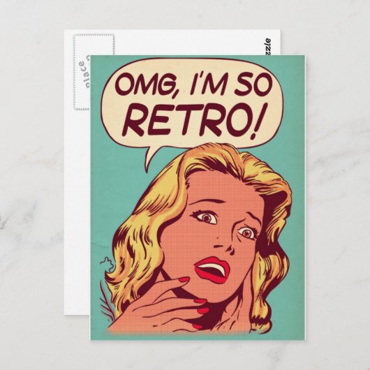 carte postale, rétro, femmes (Devant / Derrière)