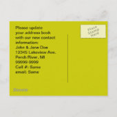 Carte postale Rétro Fête Sud-Ouest Adresse nouvell (Dos)