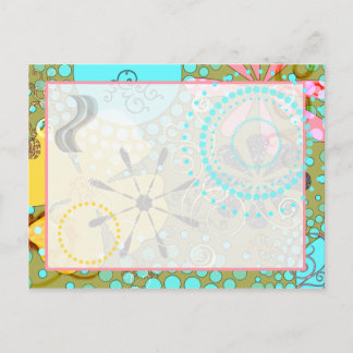 Carte postale Retro Floral 1