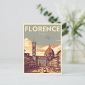 Carte Postale Retro Florence, firenze italie cadeaux de voyage (Debout devant)