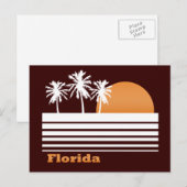 Carte postale Retro Florida (Devant / Derrière)