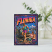 Carte postale rétro Floride des années 80 (Debout devant)