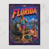 Carte postale rétro Floride des années 80 (Devant)