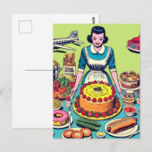 Carte Postale Retro Food Comics (Devant / Derrière)