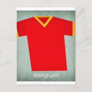 Carte Postale Retro Football Jersey Belgique