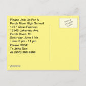 Carte Postale Retro Fun Class Reunion Party Bash C (Dos)