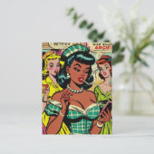 Carte Postale Retro Girls Comics (Debout devant)