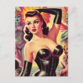 Carte Postale Retro Glam Girl (Devant)