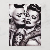 Carte Postale Retro Glam Tattoo Girls (Devant)