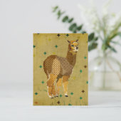 Carte postale Rétro Gold Alpaca (Debout devant)