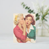 Carte Postale Retro Gossip and Glamour Secrets (Debout devant)
