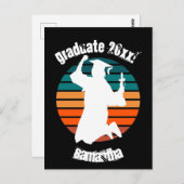 Carte Postale Retro Graduate Jumping pour Joy Rainbow (Devant / Derrière)