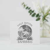 Carte postale Retro Half Moon Bahamas (Debout devant)