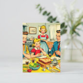 Carte Postale Retro Happy Family Comics (Debout devant)