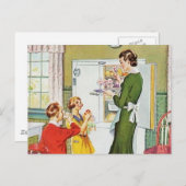 Carte Postale Retro Housewife (Devant / Derrière)