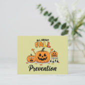 Carte Postale Retro I Love Automne Prévention Automne Automne Pr (Debout devant)