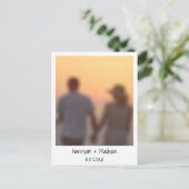 Carte Postale Retro instantané nom photo personnalisée moderne (Debout devant)