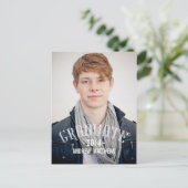 Carte Postale Retro | Invitation de la fête de graduation (Debout devant)