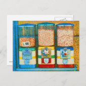 Carte Postale Retro Italien Colorful Nut Dispenseurs 1950s Style (Devant / Derrière)
