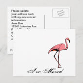 Carte postale Rétro Je déménage Nouvelle adresse F (Devant / Derrière)