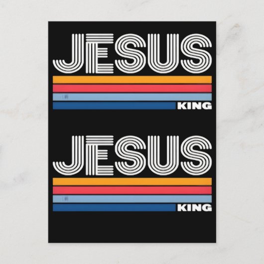 Carte Postale Rétro jésus roi chrétien  (Devant)